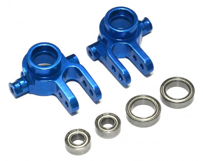 Aluminum Front Knuckles - 1 Pair  Blue