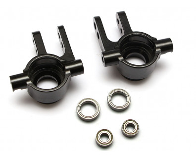 Aluminum Front Knuckles - 1 Pair  Black