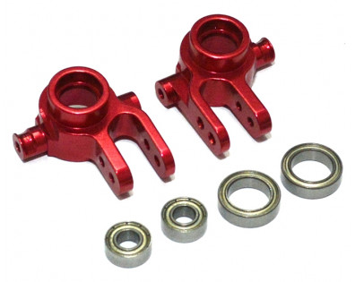 Aluminum Front Knuckles - 1 Pair Red