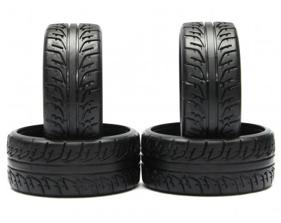 Drift Tire with Realistic Tire Pattern (4pcs) For 1/10 RC Car
