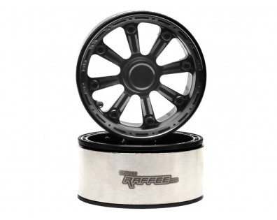 Gemini™ 1.9 High Mass Beadlock Aluminum Wheels Spoke-8 (2) Black