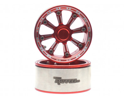 Gemini™ 1.9 High Mass Beadlock Aluminum Wheels Spoke-8 (2) Red