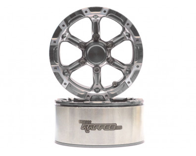 Gemini™ 1.9 High Mass Beadlock Aluminum Wheels Spoke-6 (2) Gun Metal