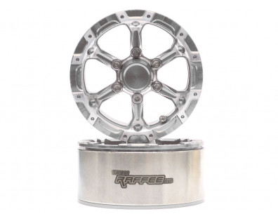 Gemini™ 1.9 High Mass Beadlock Aluminum Wheels Spoke-6 (2) Silver