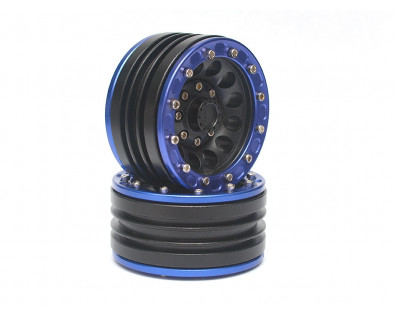Gravity™  1.9 Beadlock Wheels (2) for Crawler Blue