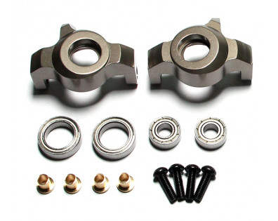 Aluminum Front Knuckle -1 Pair Gun Metal