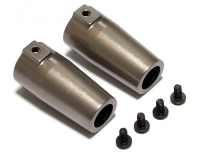 Aluminum Rear Knuckle - 1 Pair Gun Metal