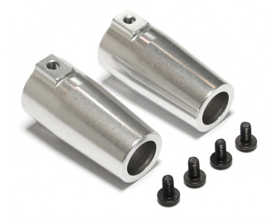 Aluminum Rear Knuckle - 1 Pair Silver