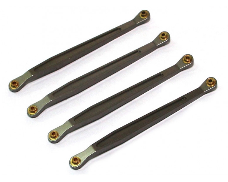 Aluminum Chassis Linkage - 4 Pcs Gun Metal