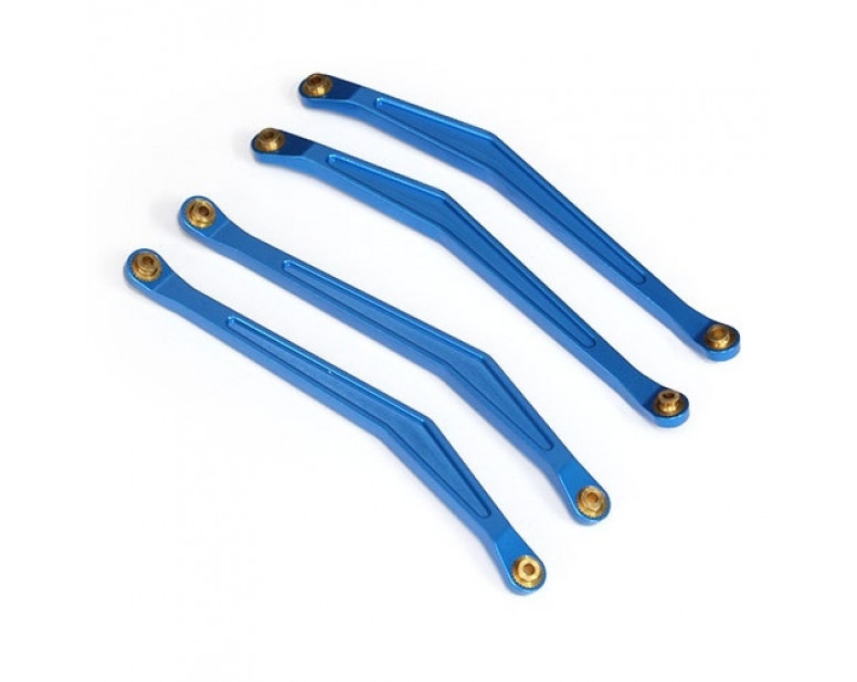 Aluminum Chassis Linkage - 4 Pcs Blue
