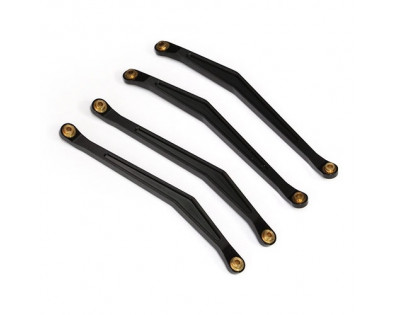 Aluminum Chassis Linkage - 4 Pcs Black
