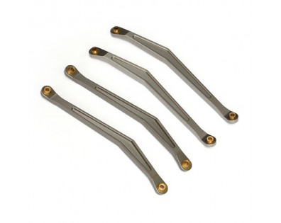 Aluminum Chassis Linkage - 4 Pcs Gun Metal