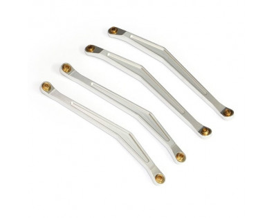 Aluminum Chassis Linkage - 4 Pcs Silver