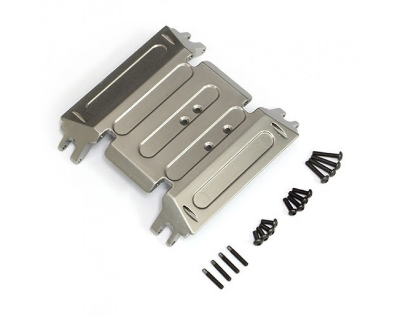 Aluminum Skid Plate - 1 Pc Gun Metal