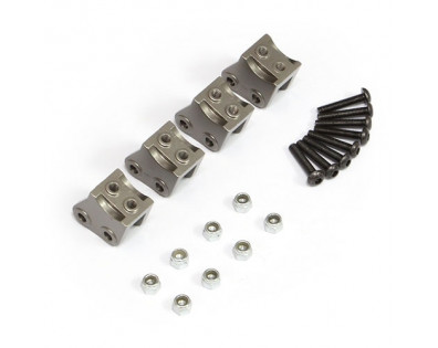 Aluminum Lower Suspension Link Mount - 2Pair Gun Metal
