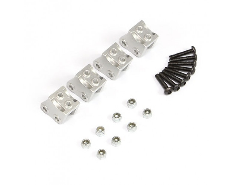 Aluminum Lower Suspension Link Mount - 2Pair Silver