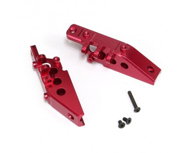 Aluminum Front & Rear Link Axial Mount- 1 Pair Red