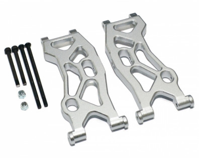 Aluminum Front Lower Arm - 1 Pair Silver
