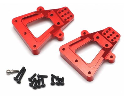 Aluminum Rear Shock Tower Mount (2) Red
