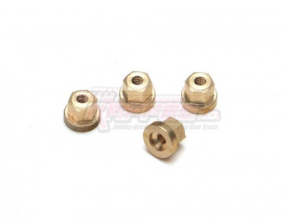 Brass Wheel Hubs (4)