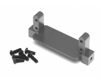 Aluminum Front Cross Brace & Servo Mount Gun Metal