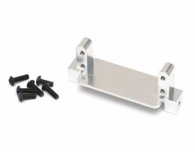 Aluminum Front Cross Brace & Servo Mount Silver