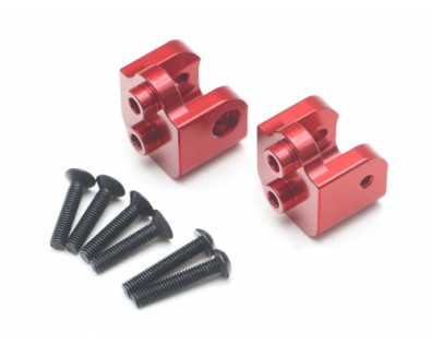 Aluminum Upper Link Mounts (2) Red