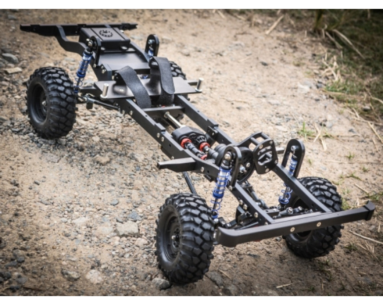 Defender D110 Extended Chassis & Bumper Set for Station Wagon & Pickup Truck Body (Rails, Bumpers, Body Posts)