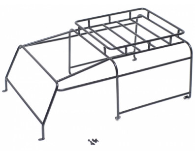 Steel Roll Cage Rack w/ Luggage Tray for Team Raffee Co. Defender D90 2-Door