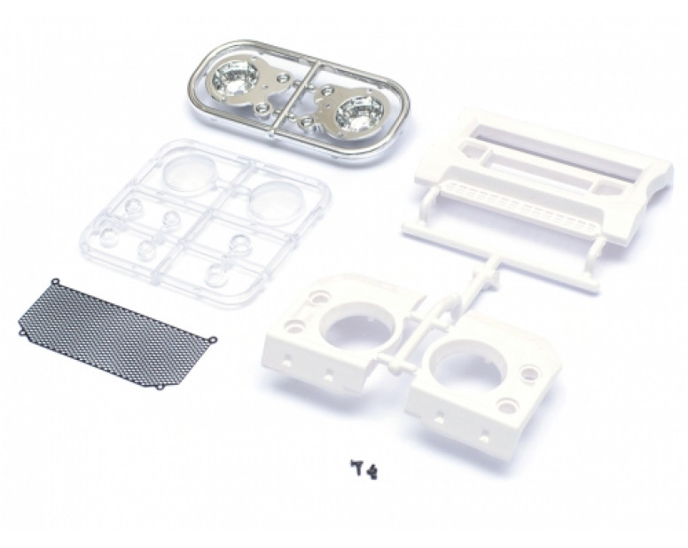 Front KAHN Light and Grille Assembly Set for TRC D90/D110 Defender