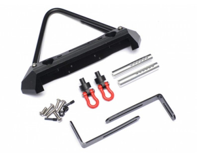 Steel Stinger Front Bumper W/ Hooks 1 Set Black