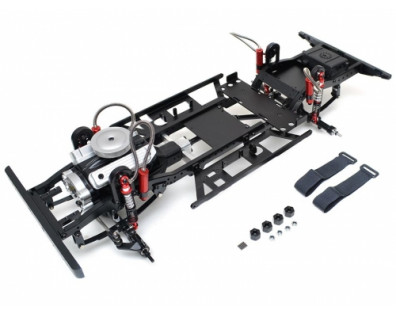 1/10 ARTR Assembled D110 Chassis (without wheels/tires) w/ Realistic Engine for TRC Raffee D110 Defender