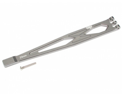 Aluminum Battery Hold-Down Mount Gun Metal