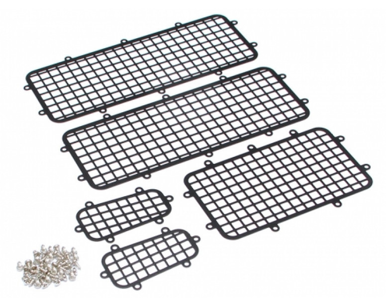 Stainless Steel Side Window Mesh Guard Protective Net 1 Set