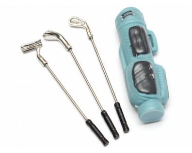 Scale Accessories -  Golf Set & Stand Bag Blue