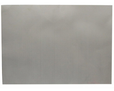 Stainless Steel Diamond Plate Sheet Cross Pattern 200mm x 280mm Silver