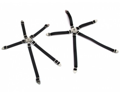Scale Accessories - 5-Point Safety Harness Racing Seat Belt Camlock Assembled Black