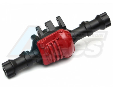 Super Heavy Cast Metal Rear Axle Housing w/Cast Metal Diff Cover for Traxxas TRX4 Black