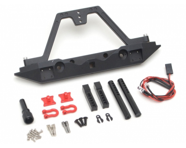 Steel Tough Rear Bumper W/ Hooks & LED Light 1 Set