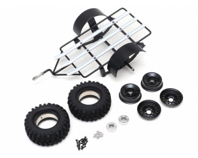 1/10 Trailer w/ Steelie Beadlock Wheels Style A