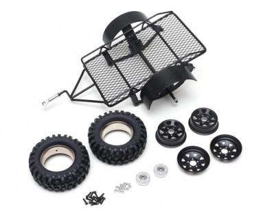 1/10 Trailer w/ Steelie Beadlock Wheels Style B