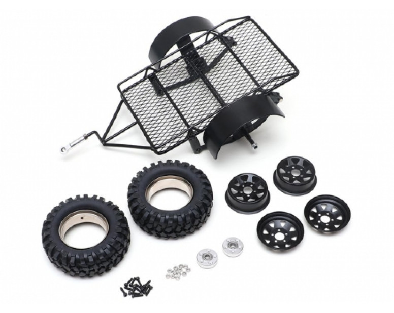 1/10 Trailer w/ Steelie Beadlock Wheels Style B