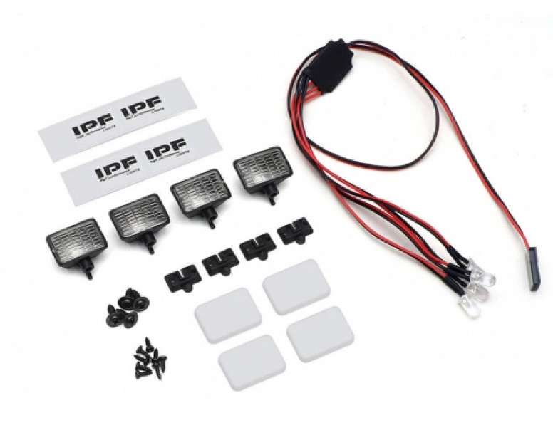 IPF Scale Square Light w/ Mount (4)