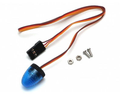 Oval 360 Degree Rotation Flash LED Police Light Large Blue