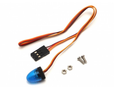 Oval 360 Degree Rotation Flash LED Police Light Small Blue