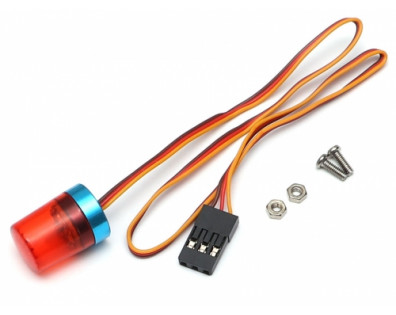 Round 360 Degree Rotation Flash LED Police Light Large Red