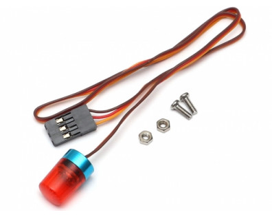 Round 360 Degree Rotation Flash LED Police Light Small Red