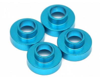 Aluminum Servo Washer (4) 3x7.5mm Light Blue