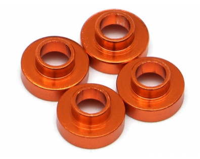 Aluminum Servo Washer (4) 3x7.5mm Orange