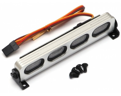 Multi Function Aluminum LED Light Bar 5 Modes for 1/10 1/8 Rock Racing White